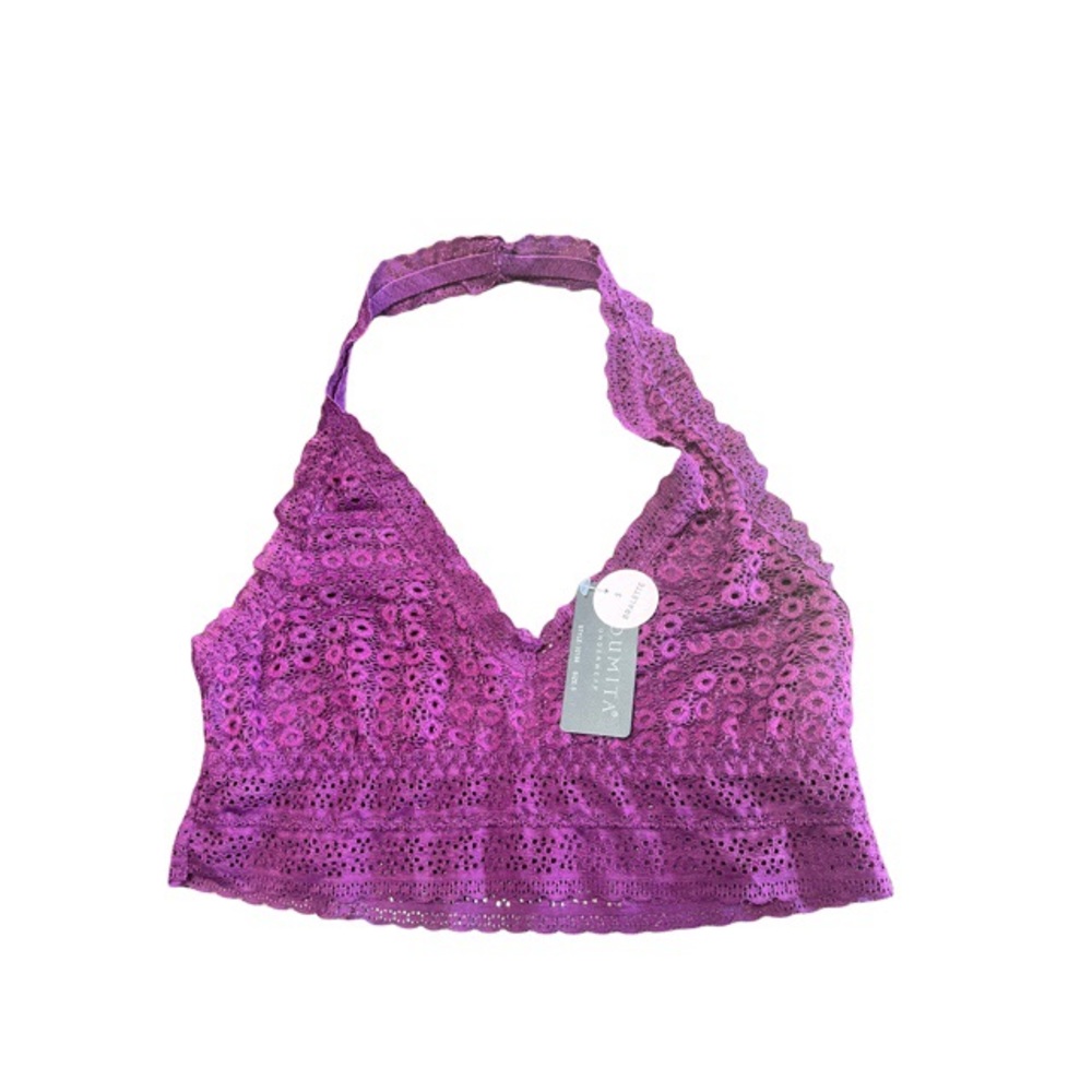 Youmita Lace Halter‎ Bralette NWT
